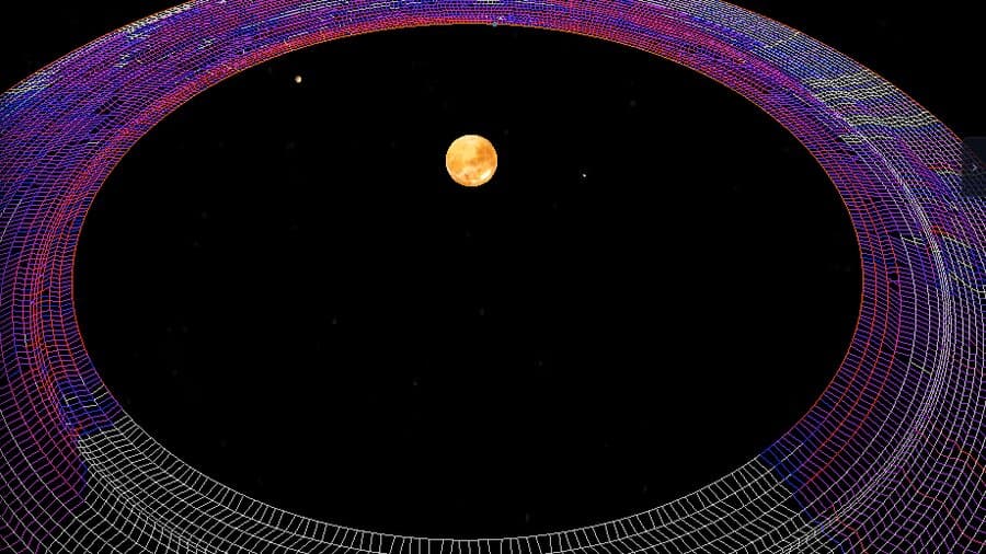 The relay-ring mesh in the Marslink simulator